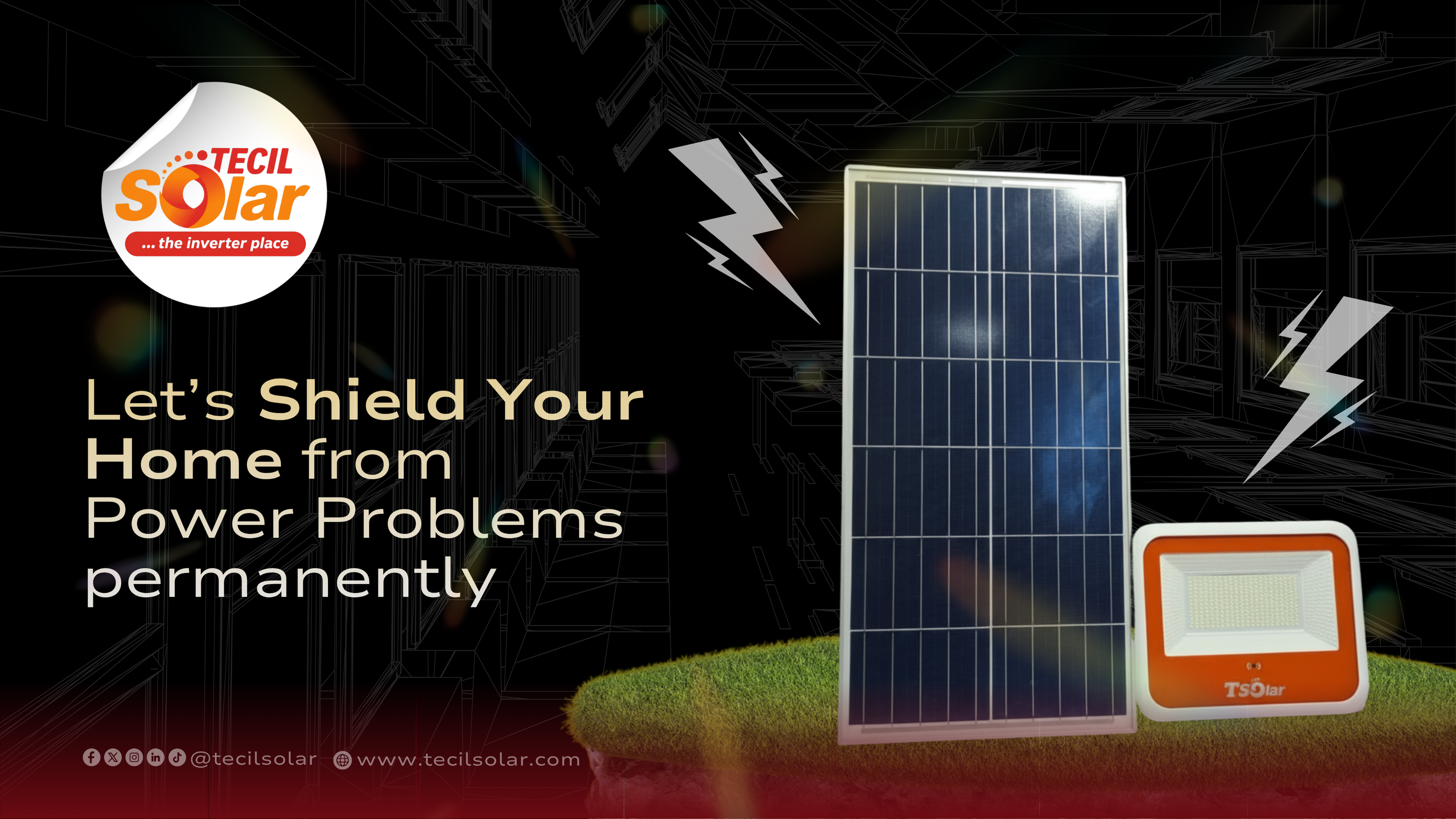 TECIL Solar team at work — technical installation